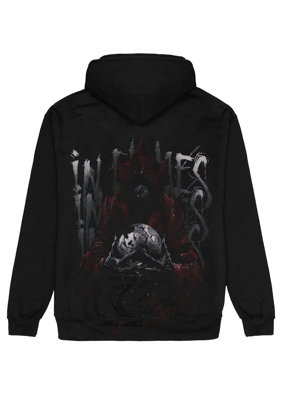 In Flames Jester Drip Felpa nera cappuccio taglia M