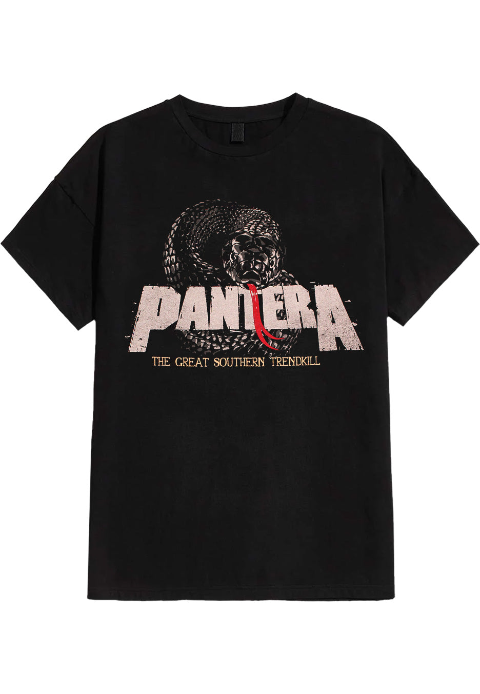 Pantera Snake Logo T-Shirt maglietta nera uomo